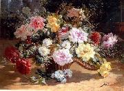 unknow artist Floral, beautiful classical still life of flowers.070 oil painting reproduction